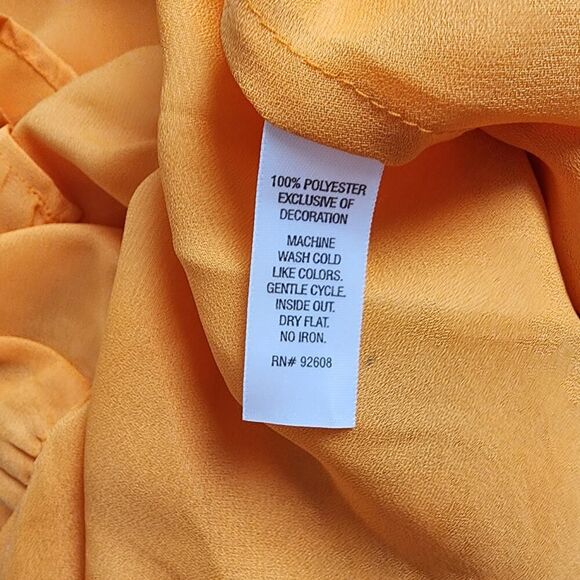 JW Beaded Tunic Top Orange Size Small - Picture 8 of 11